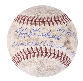 Juan Marichal Signed ONL Baseball with "Game Ball June 15, 1963 No Hitter vs. Colt 45s" Inscription (Tristar)  